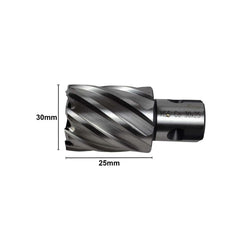 Twin Eagle Imports Annular Cutter 30 x 25mm D.O.C HSS Weldon Shank Annular Cutter