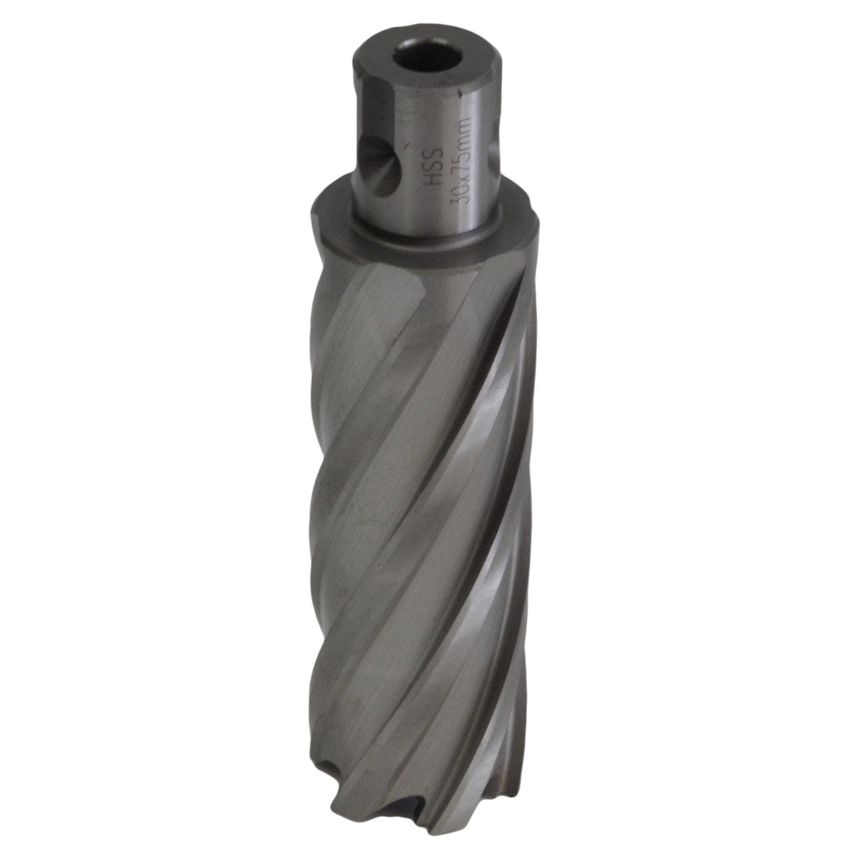 Twin Eagle Imports Annular Cutter 30 x 75mm D.O.C HSS Weldon Shank Annular Cutter