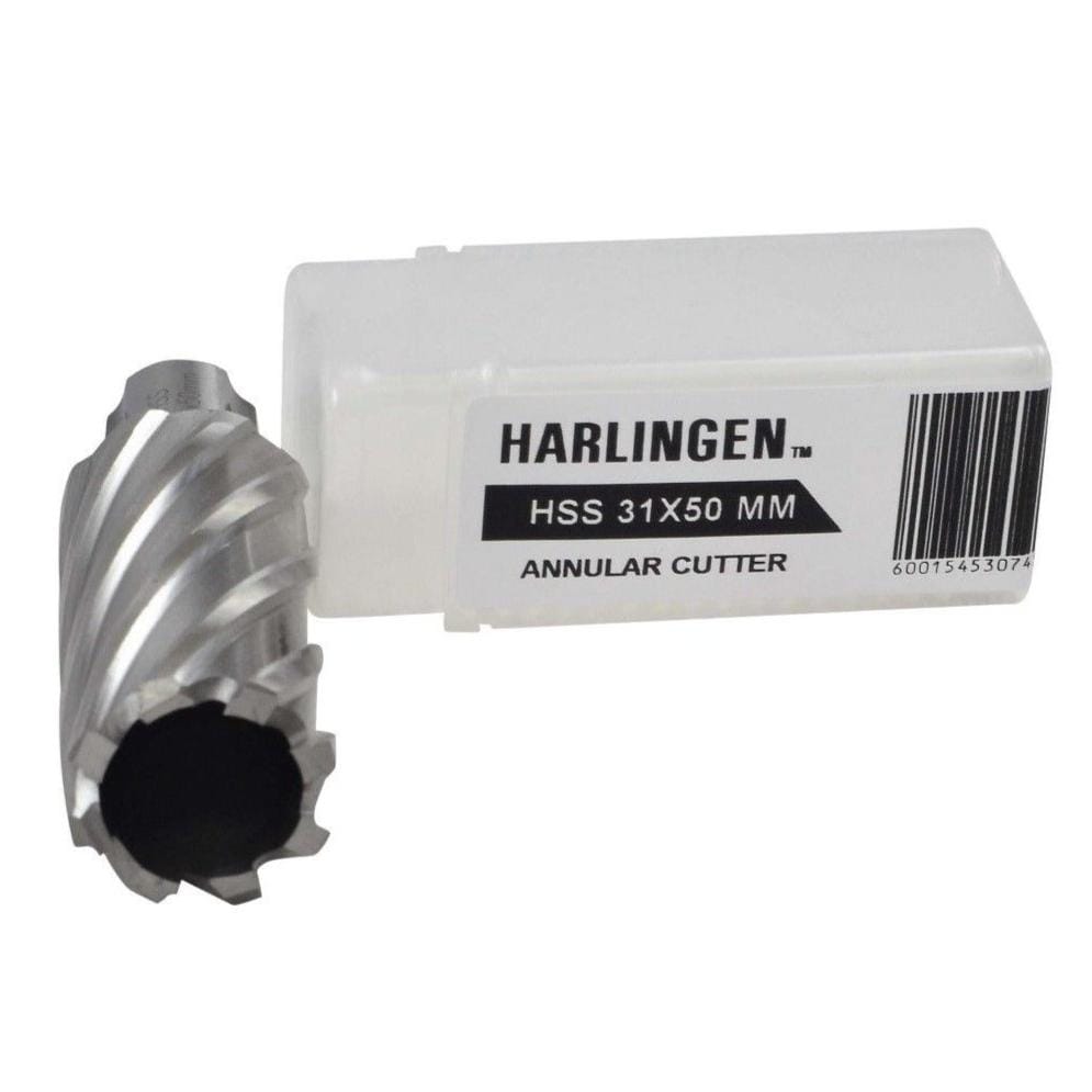 Twin Eagle Imports Annular Cutter 31 x 50mm D.O.C HSS Weldon Shank Annular Cutter