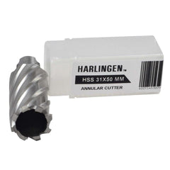 Twin Eagle Imports Annular Cutter 31 x 50mm D.O.C HSS Weldon Shank Annular Cutter