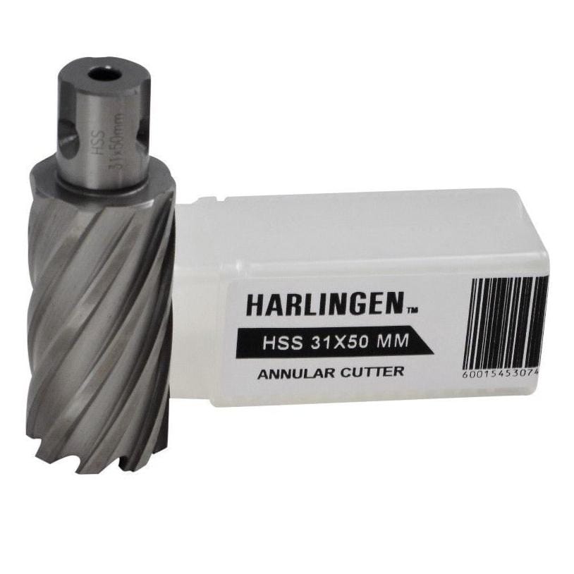 Twin Eagle Imports Annular Cutter 31 x 50mm D.O.C HSS Weldon Shank Annular Cutter