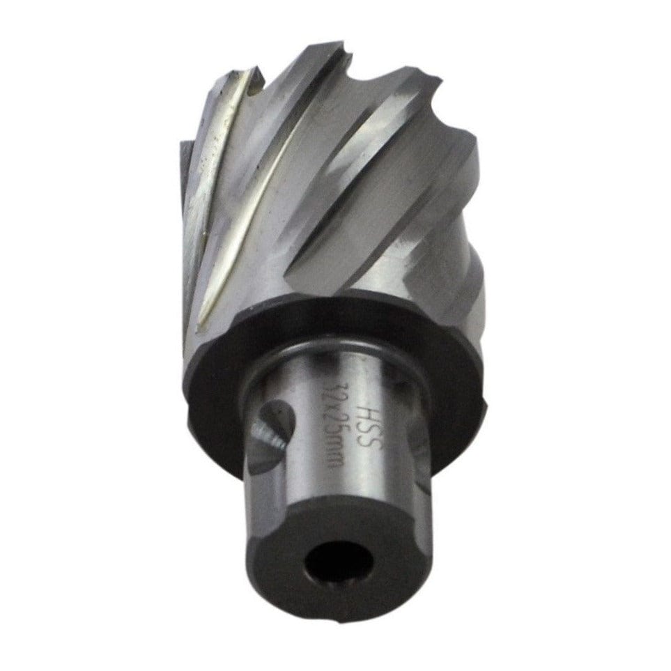 Twin Eagle Imports Annular Cutter 32 x 25mm D.O.C HSS Weldon Shank Annular Cutter