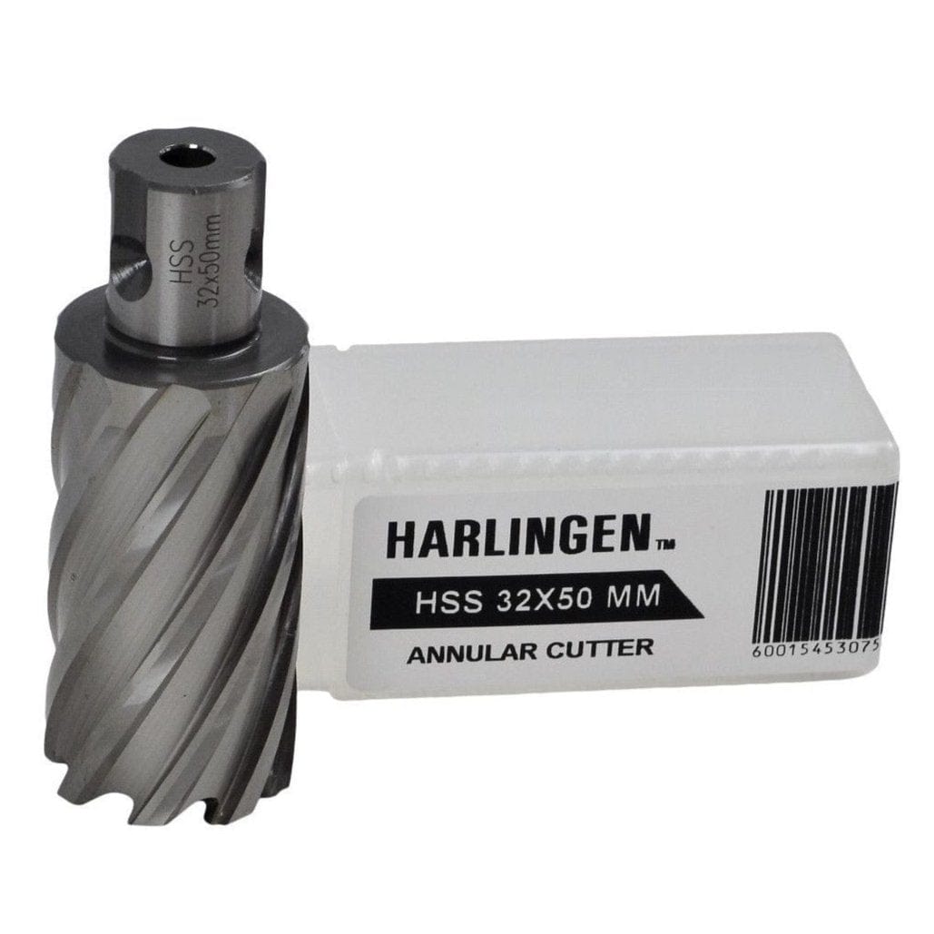 Twin Eagle Imports Annular Cutter 32 x 50mm D.O.C HSS Weldon Shank Annular Cutter