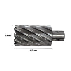 Twin Eagle Imports Annular Cutter 37 x 50mm D.O.C HSS Weldon Shank Annular Cutter