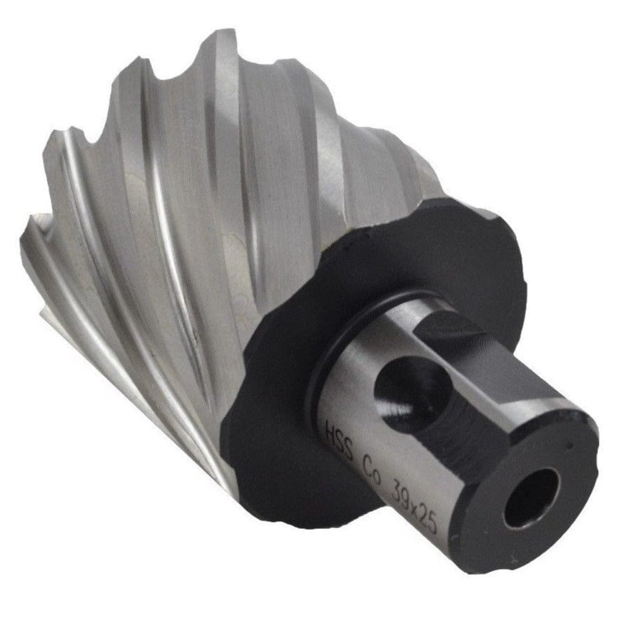 Twin Eagle Imports Annular Cutter 39 x 25mm D.O.C HSS Weldon Shank Annular Cutter