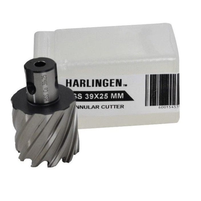 Twin Eagle Imports Annular Cutter 39 x 25mm D.O.C HSS Weldon Shank Annular Cutter