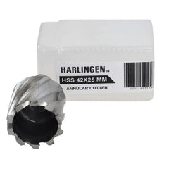 Twin Eagle Imports Annular Cutter 42 x 25mm D.O.C HSS Weldon Shank Annular Cutter