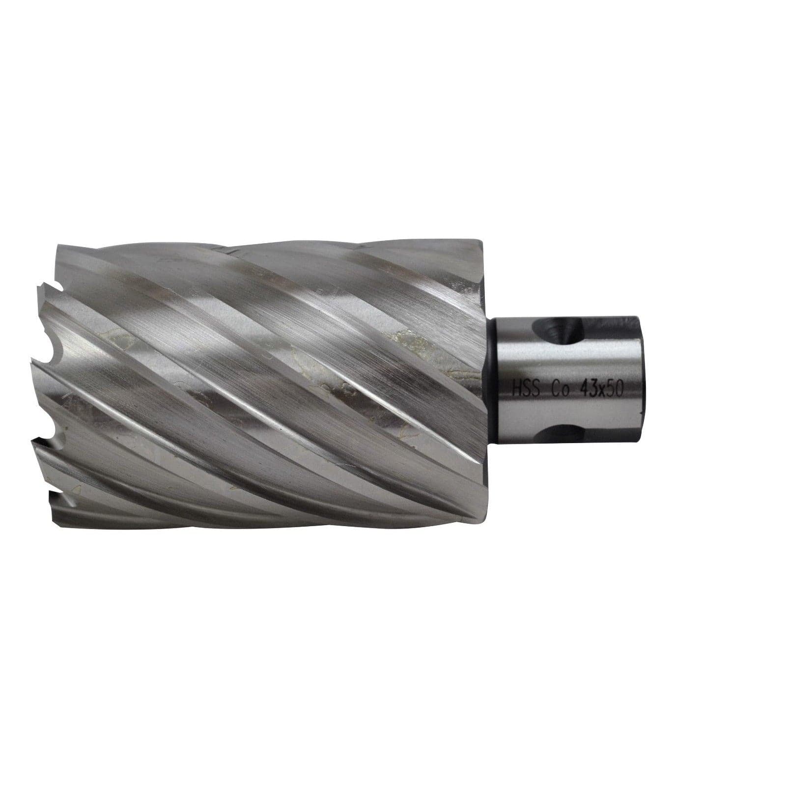 Twin Eagle Imports Annular Cutter 43 x 50mm D.O.C HSS Weldon Shank Annular Cutter