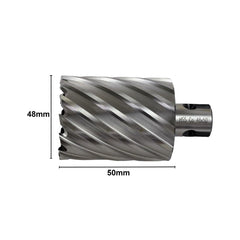 Twin Eagle Imports Annular Cutter 48 x 50mm D.O.C HSS Weldon Shank Annular Cutter