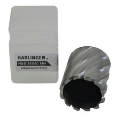 Twin Eagle Imports Annular Cutter 55 x 50mm D.O.C HSS Weldon Shank Annular Cutter