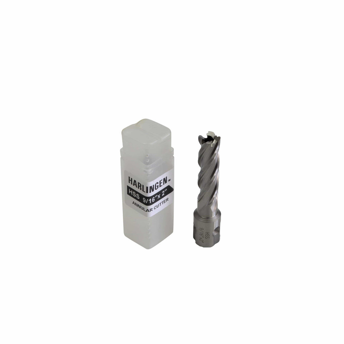 Twin Eagle Imports Annular Cutter 9/16" x 2" HSS Annular Cutter, 3/4" Universal Weldon Shank, Harlingen Rotabroach