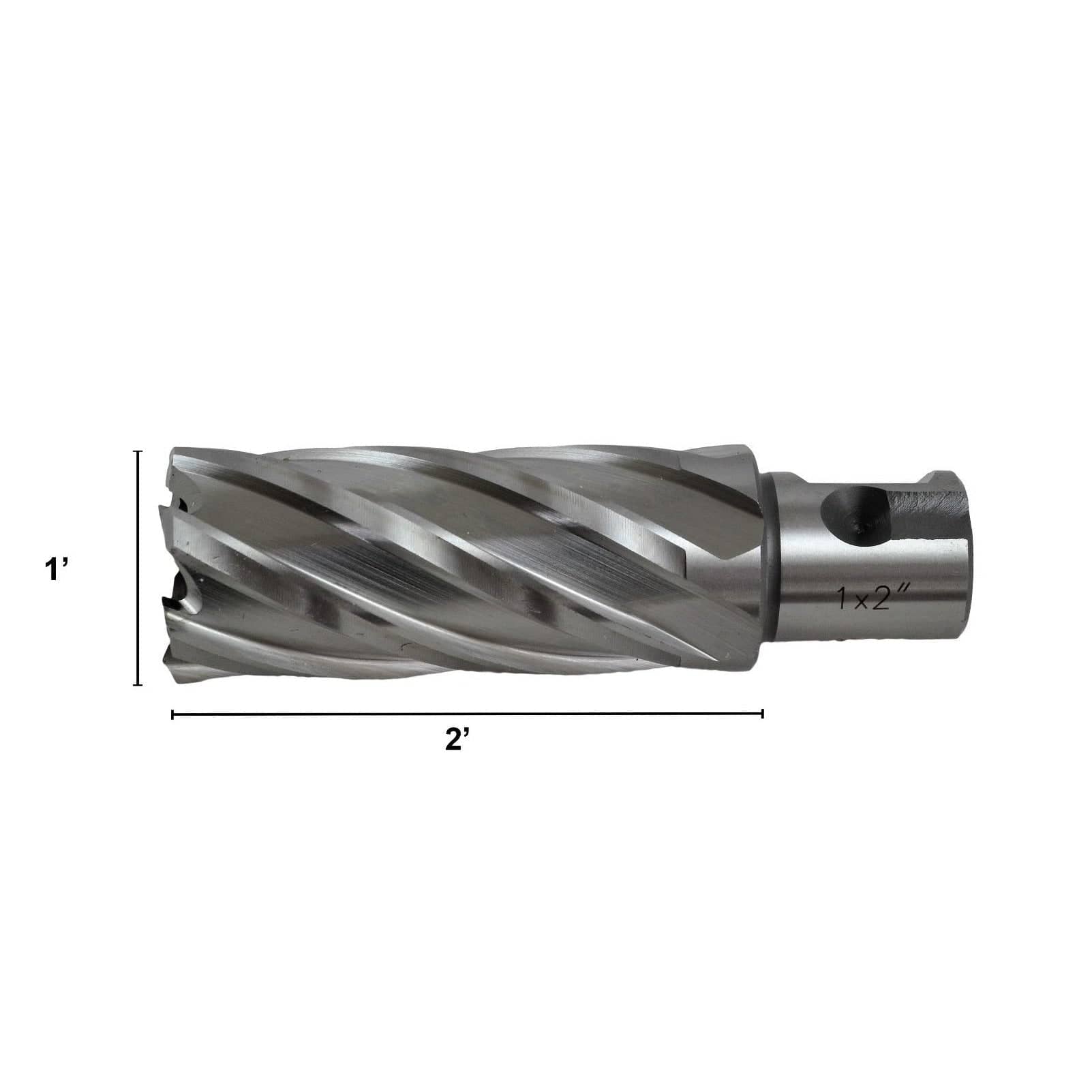 Twin Eagle Imports Annular Cutter Imperial HSS Annular Cutter 1"x2" Weldon Shank