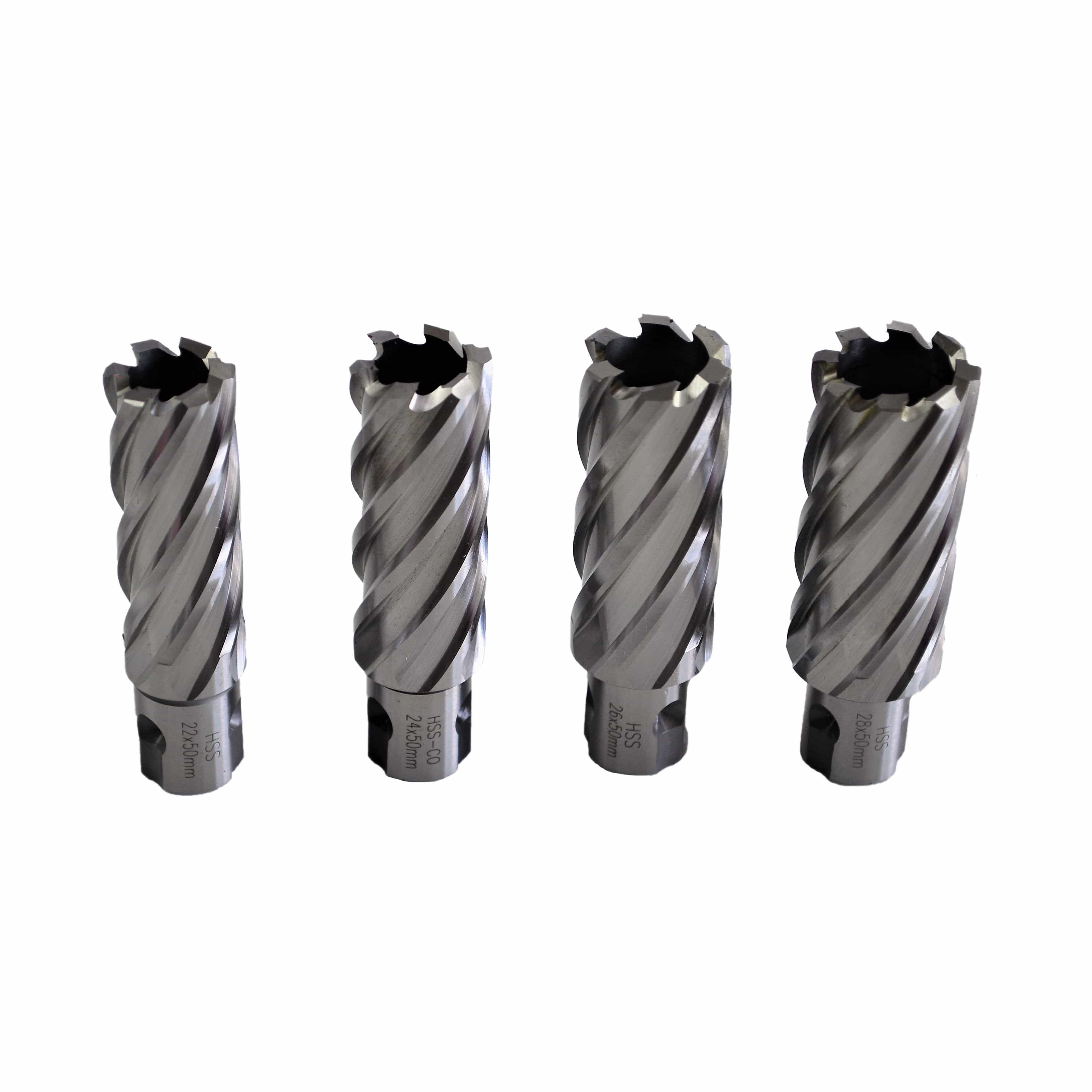 Twin Eagle Imports Annular Cutter Kit Annular Cutter Kit - Sizes 22,24,26,28X50mm