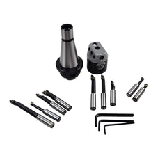 Twin Eagle Imports Boring Head Kit 50mm Boring Head Set NT40 M16 Drawbar Shank