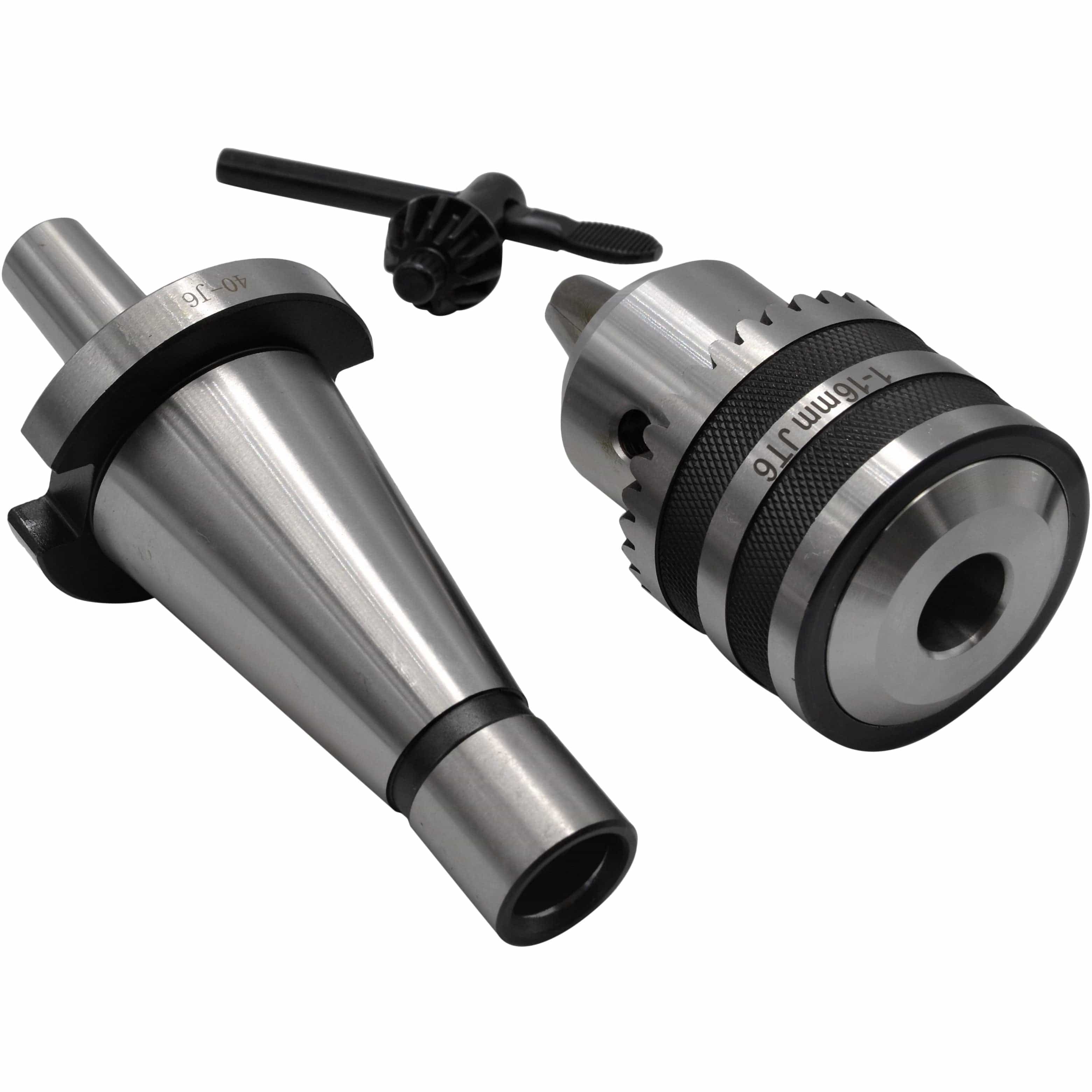 Twin Eagle Imports Chuck 1-16mm Key Drill Chuck includes JT6 NT40 Drawbar Arbor
