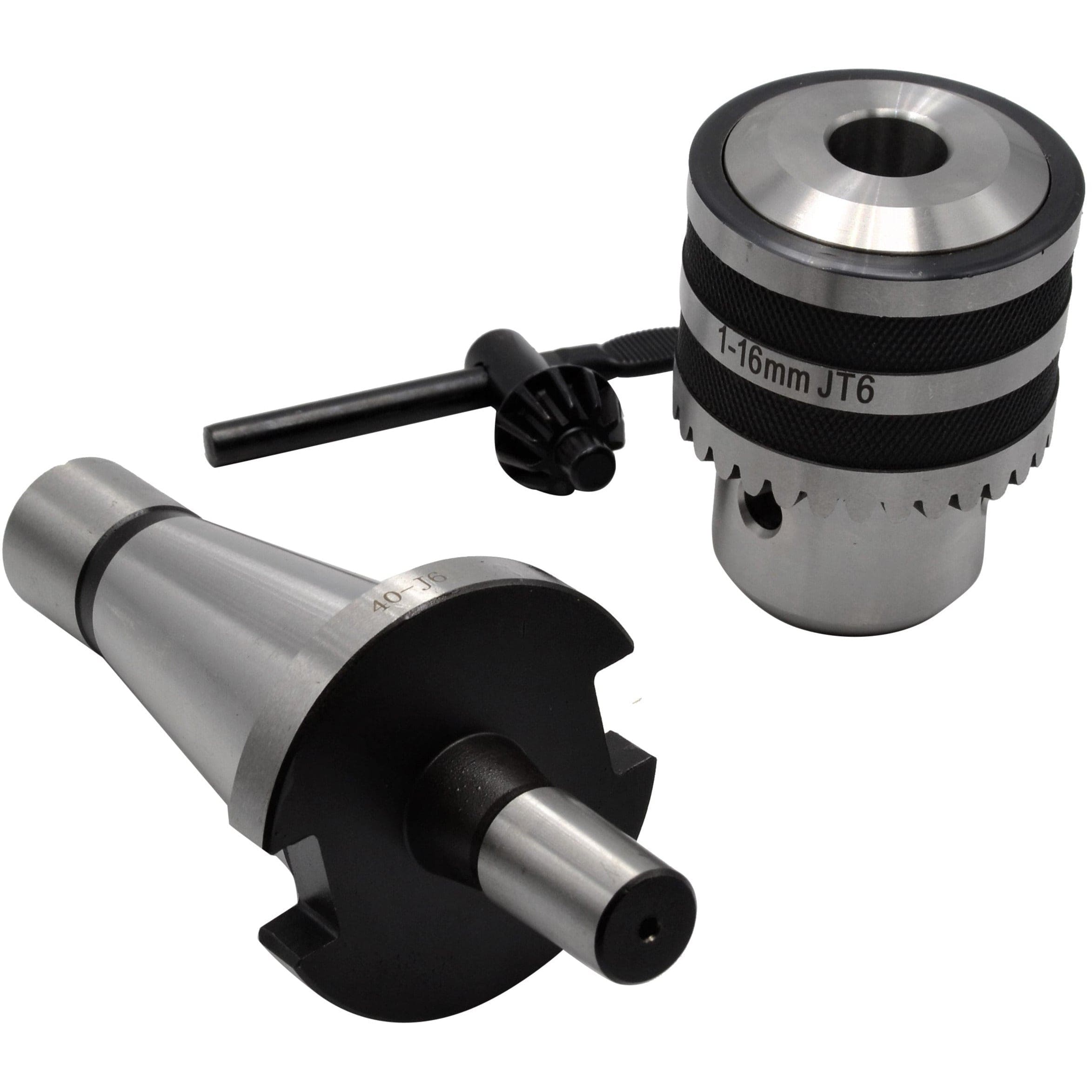 Twin Eagle Imports Chuck 1-16mm Key Drill Chuck includes JT6 NT40 Drawbar Arbor