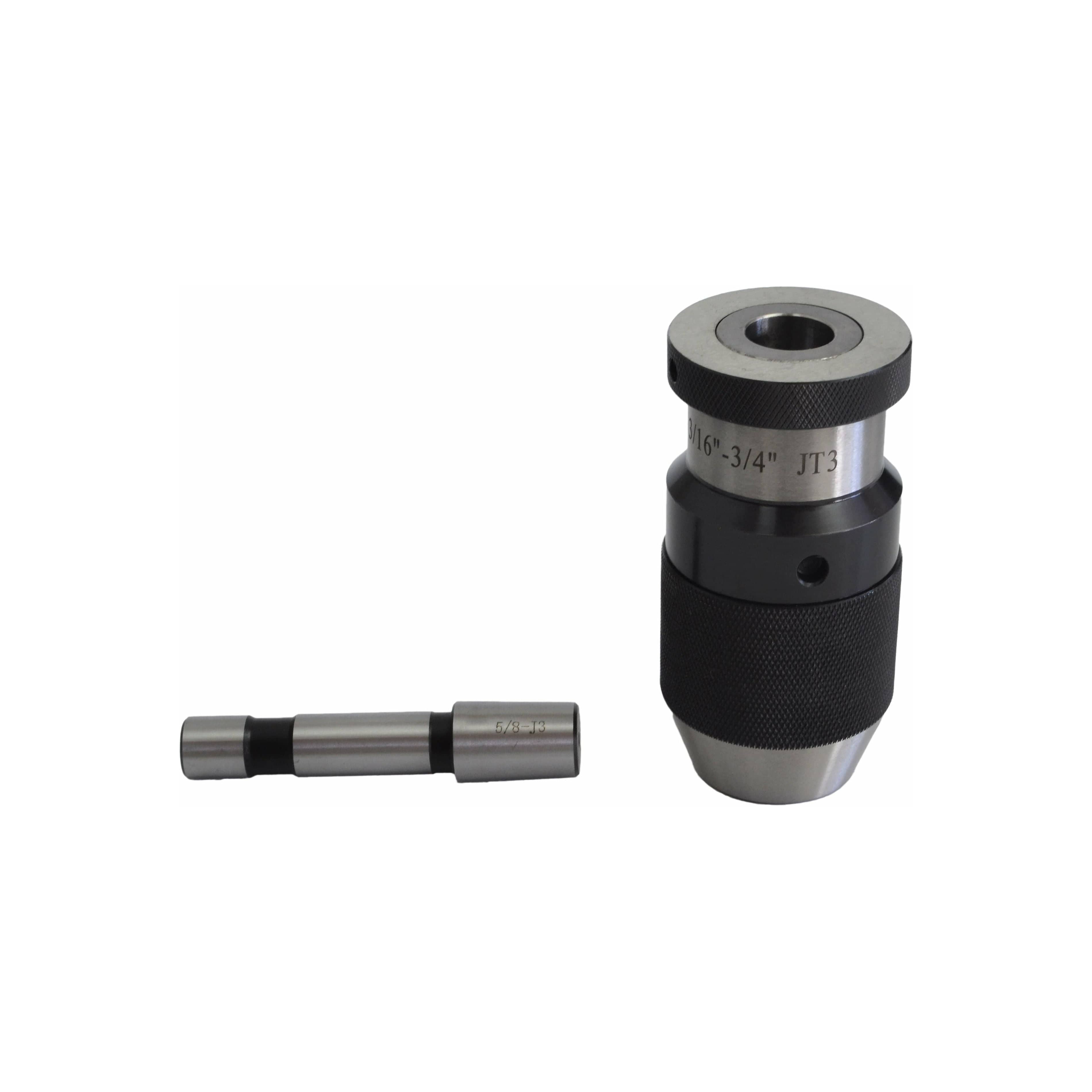 Twin Eagle Imports Chuck 3/16"-3/4" JT3 Keyless Drill Chuck 5/8 Straight Shank Arbor