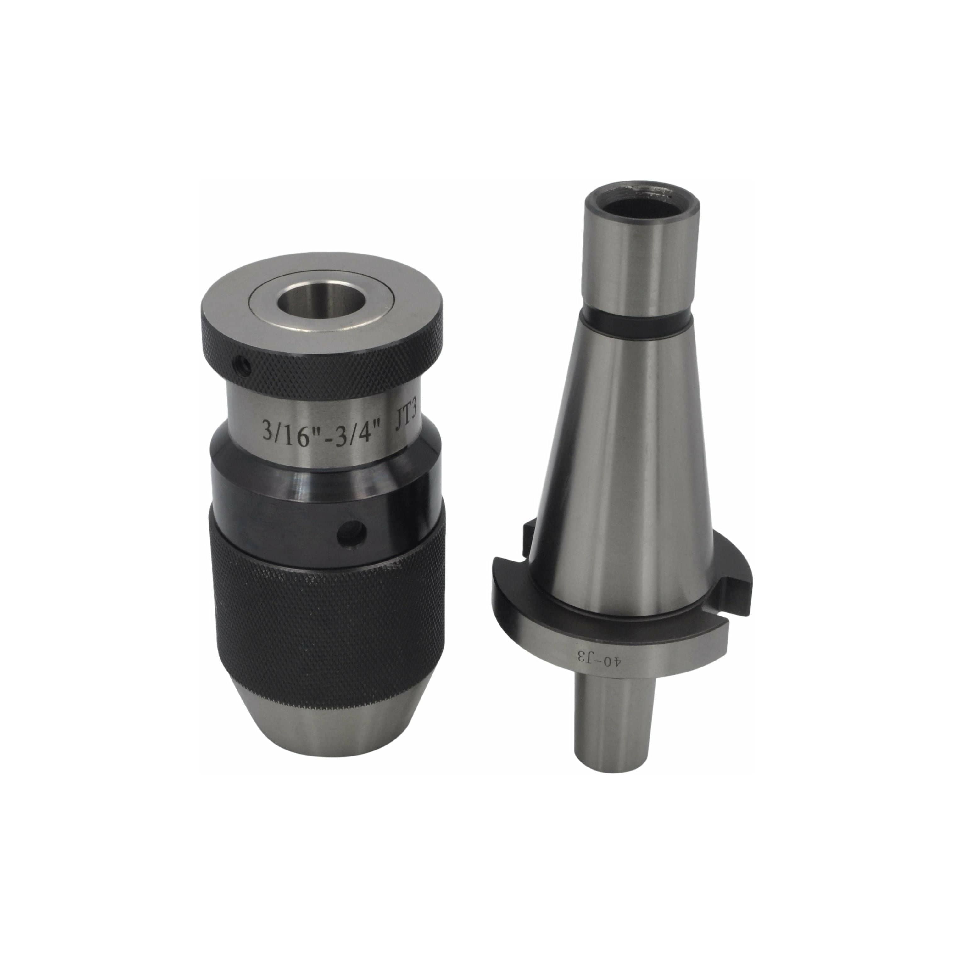 Twin Eagle Imports Chuck 3/16"-3/4" JT3 Keyless Drill Chuck NT40 Drawbar Arbor B Series