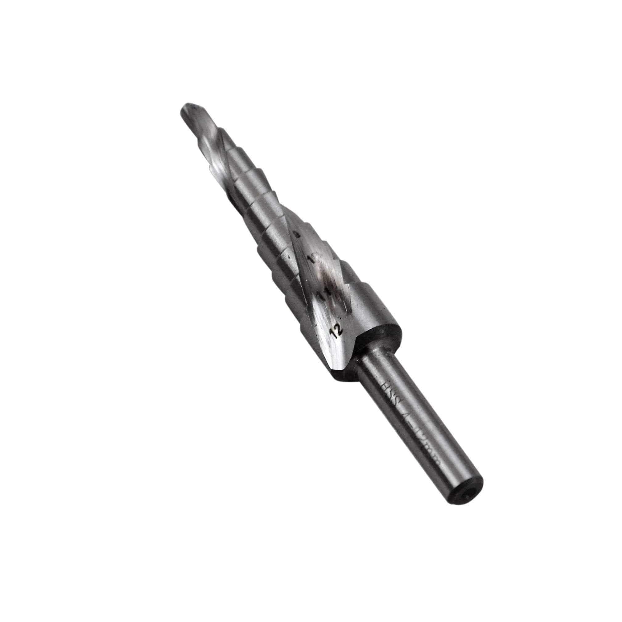 Twin Eagle Imports Drill Bits 3 Piece Spiral Flute Step Drill Set