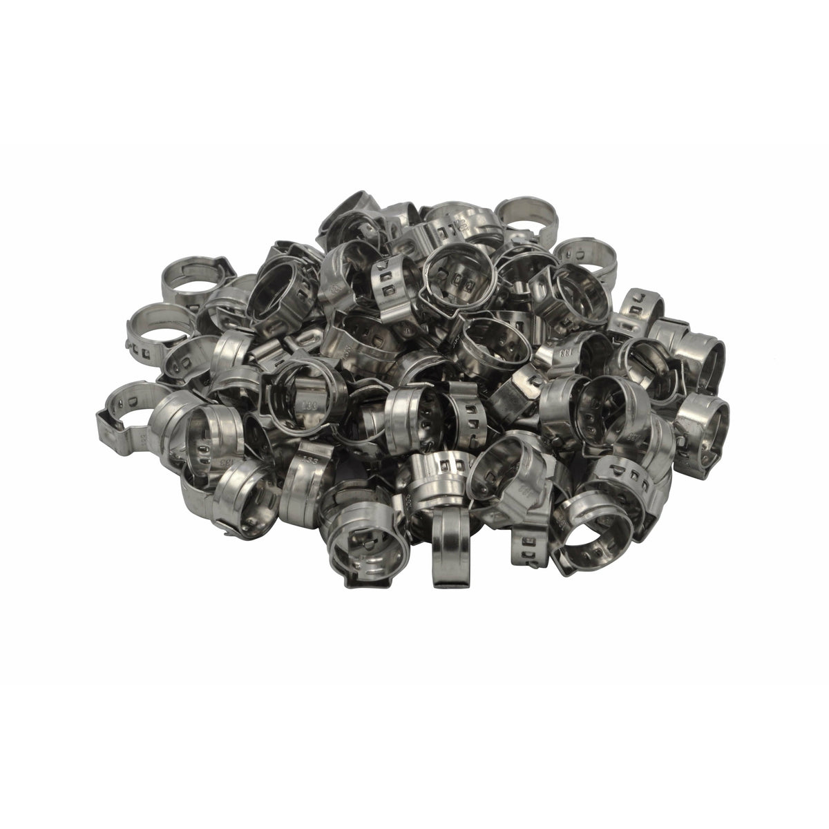 Twin Eagle Imports Grab Kits 100 Piece 304 Stainless Steel 10.8-13.3mm Ear Hose Clamp