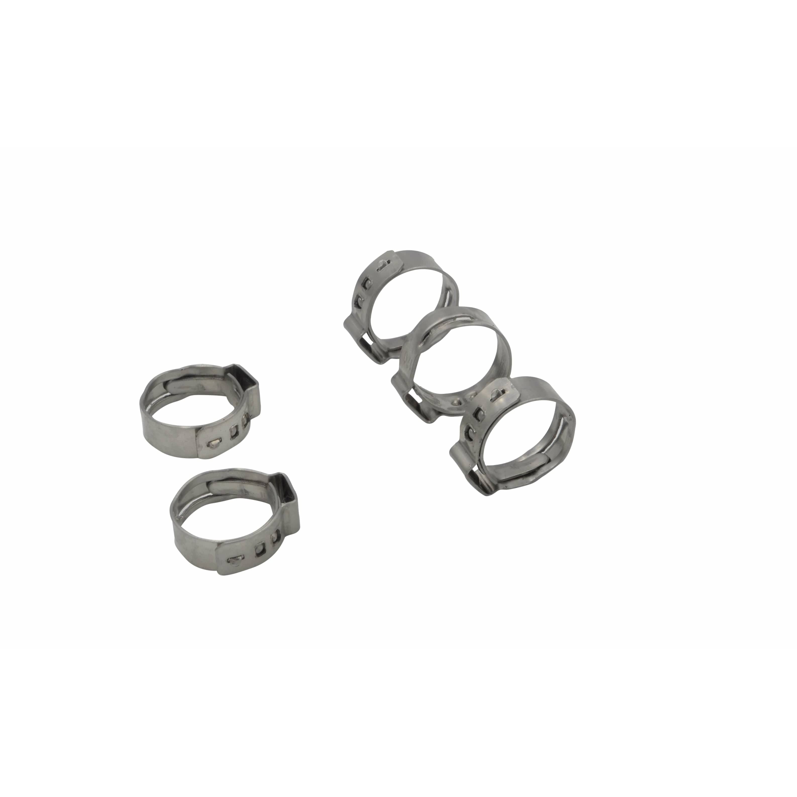 Twin Eagle Imports Grab Kits 100 Piece 304 Stainless Steel 14.5-17mm Ear Hose Clamp