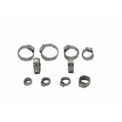 Twin Eagle Imports Grab Kits 100 Piece 304 Stainless Steel 17.8-21mm Ear Hose Clamp