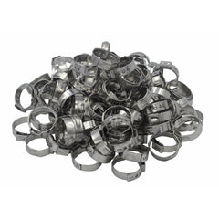 Twin Eagle Imports Grab Kits 100 Piece 304 Stainless Steel 17.8-21mm Ear Hose Clamp