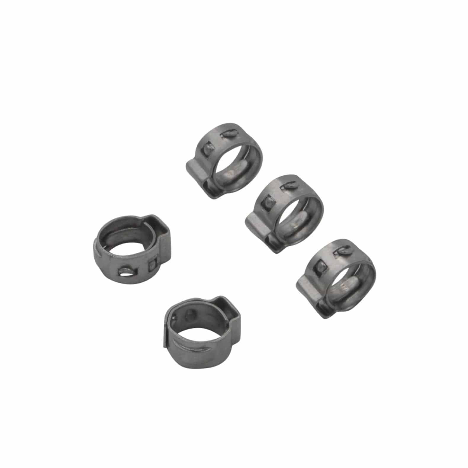 Twin Eagle Imports Grab Kits 100pc 304 Stainless Steel 5.8-7mm Ear Hose Clamp Grab Kit Assortment