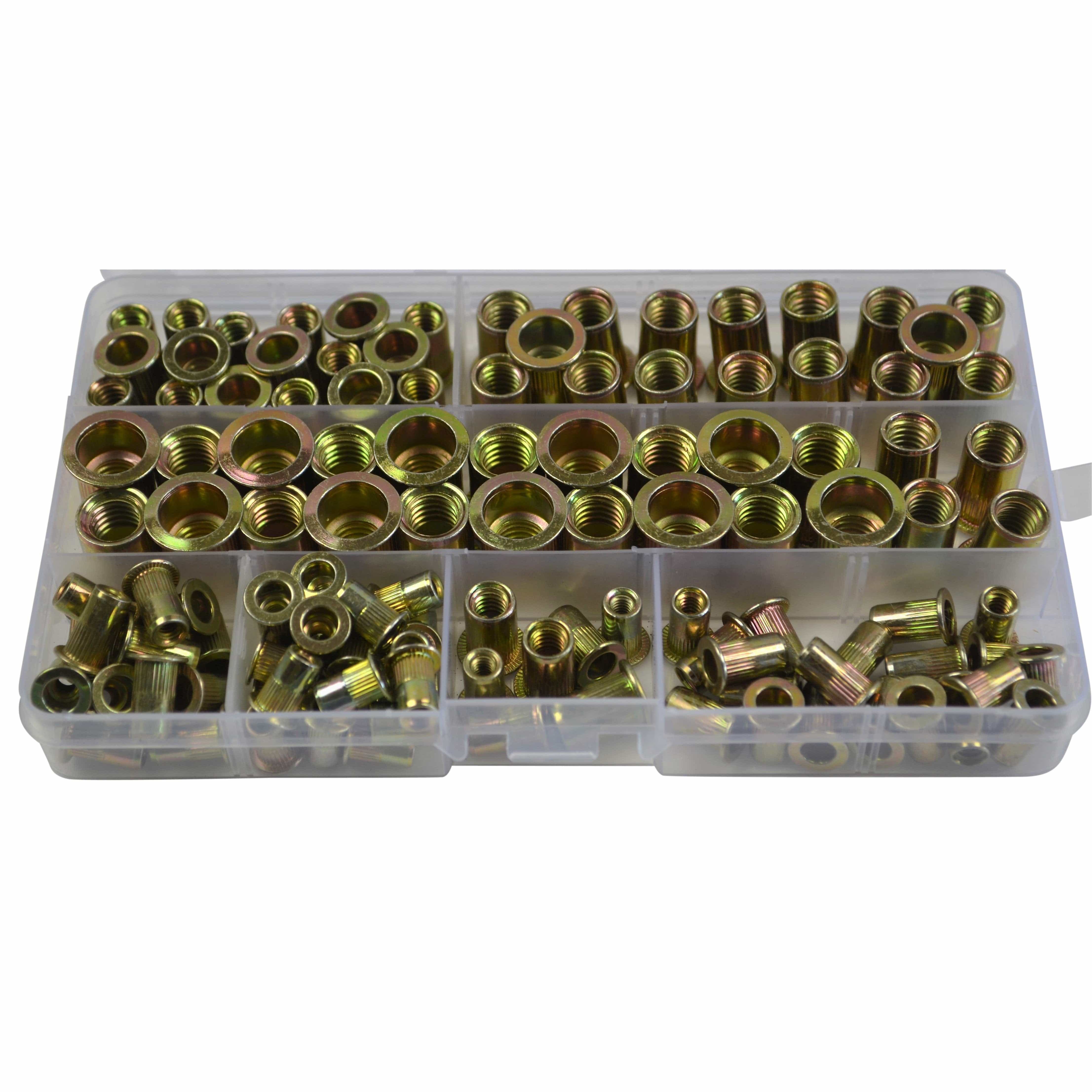 Twin Eagle Imports Grab Kits 120pc Imperial Steel and 120pc Metric Steel Nutserts  Grab Kit