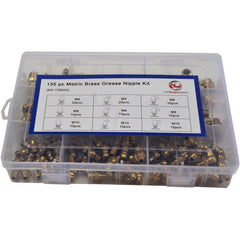 Twin Eagle Imports Grab Kits 135pc Grease Nipples Metric Brass Grab Kit