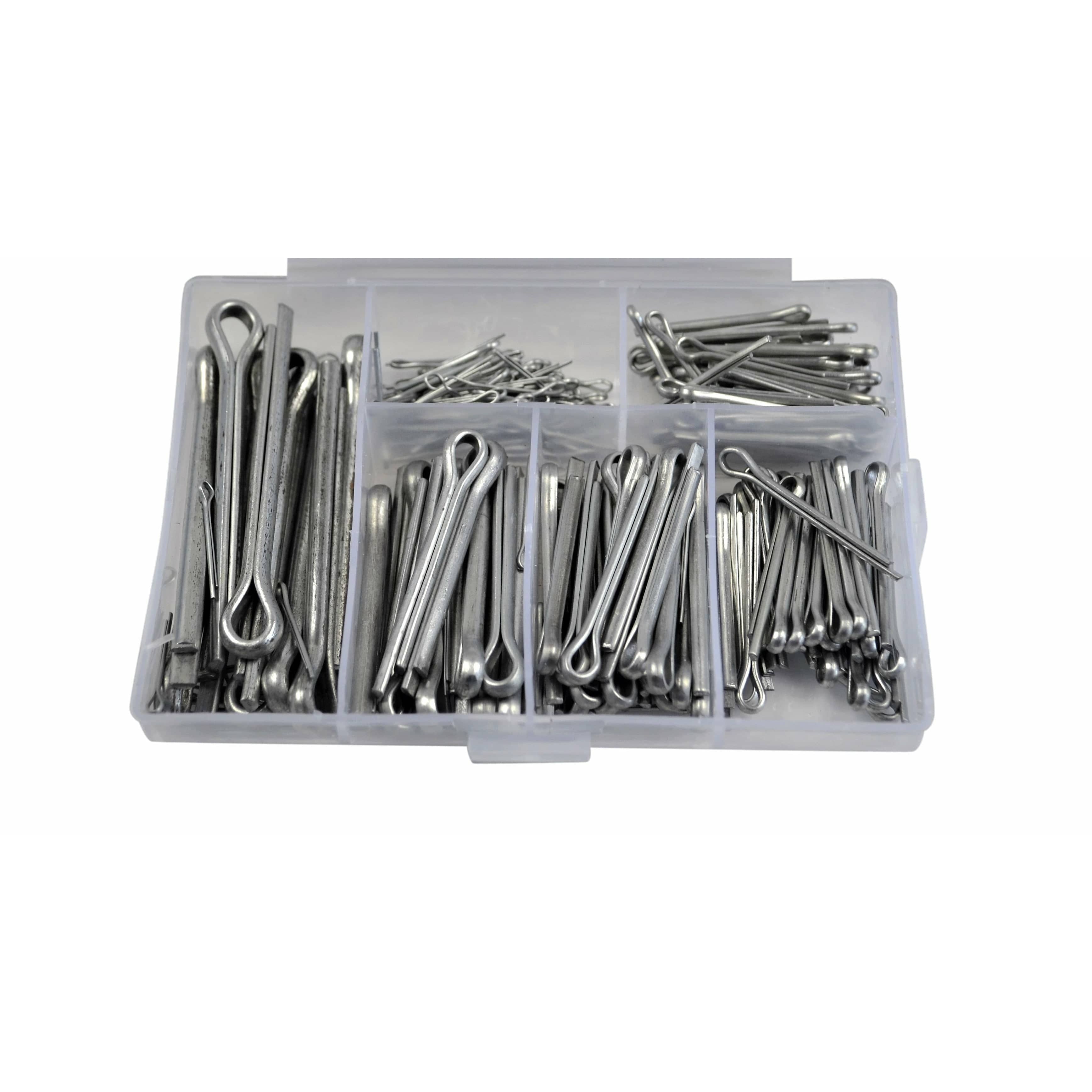 Twin Eagle Imports Grab Kits 230pc Cotter Pin and 150pc Metric R Pin Clip Grab Kit Assortment