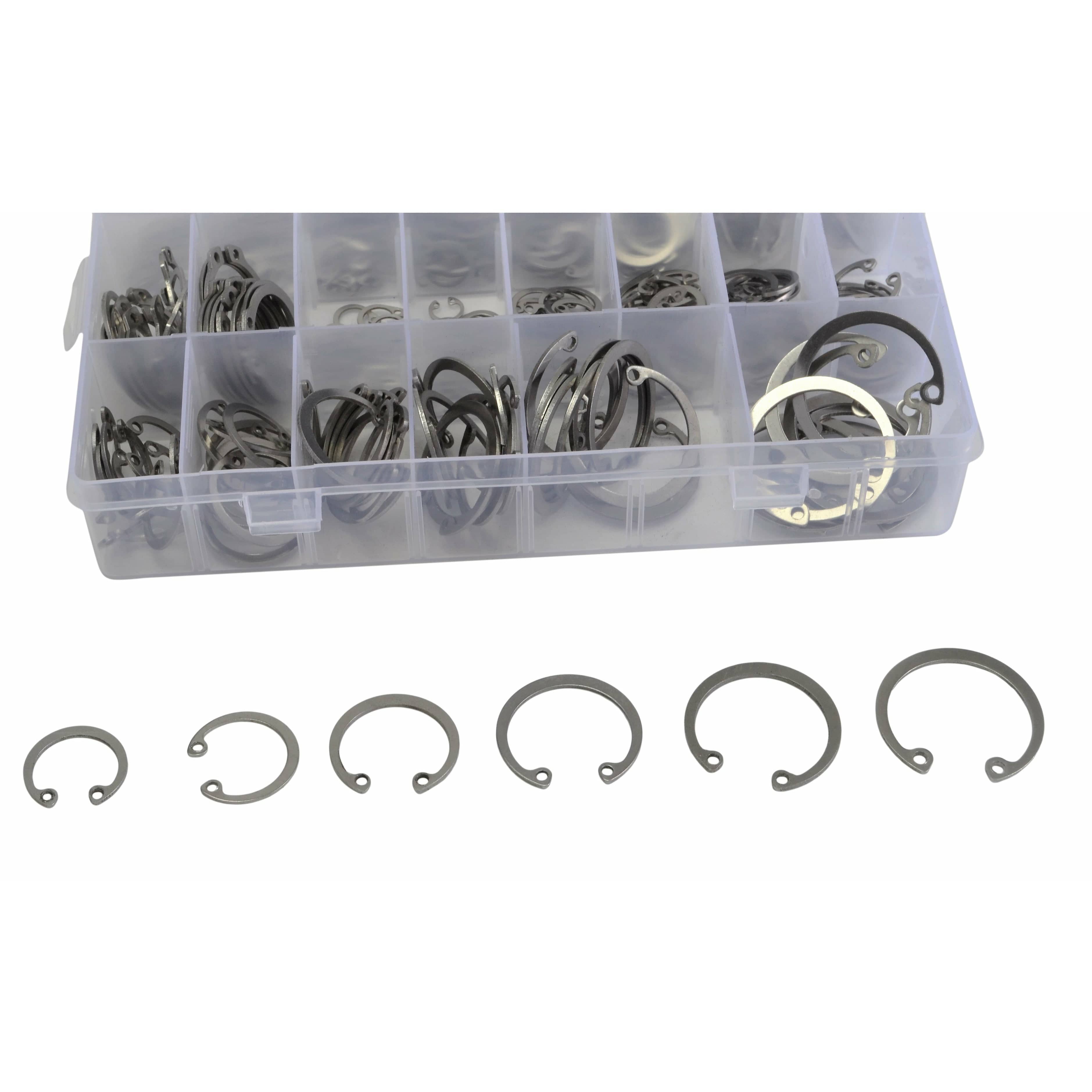 Twin Eagle Imports Grab Kits 340pc 304 Stainless Steel Circlip Kit