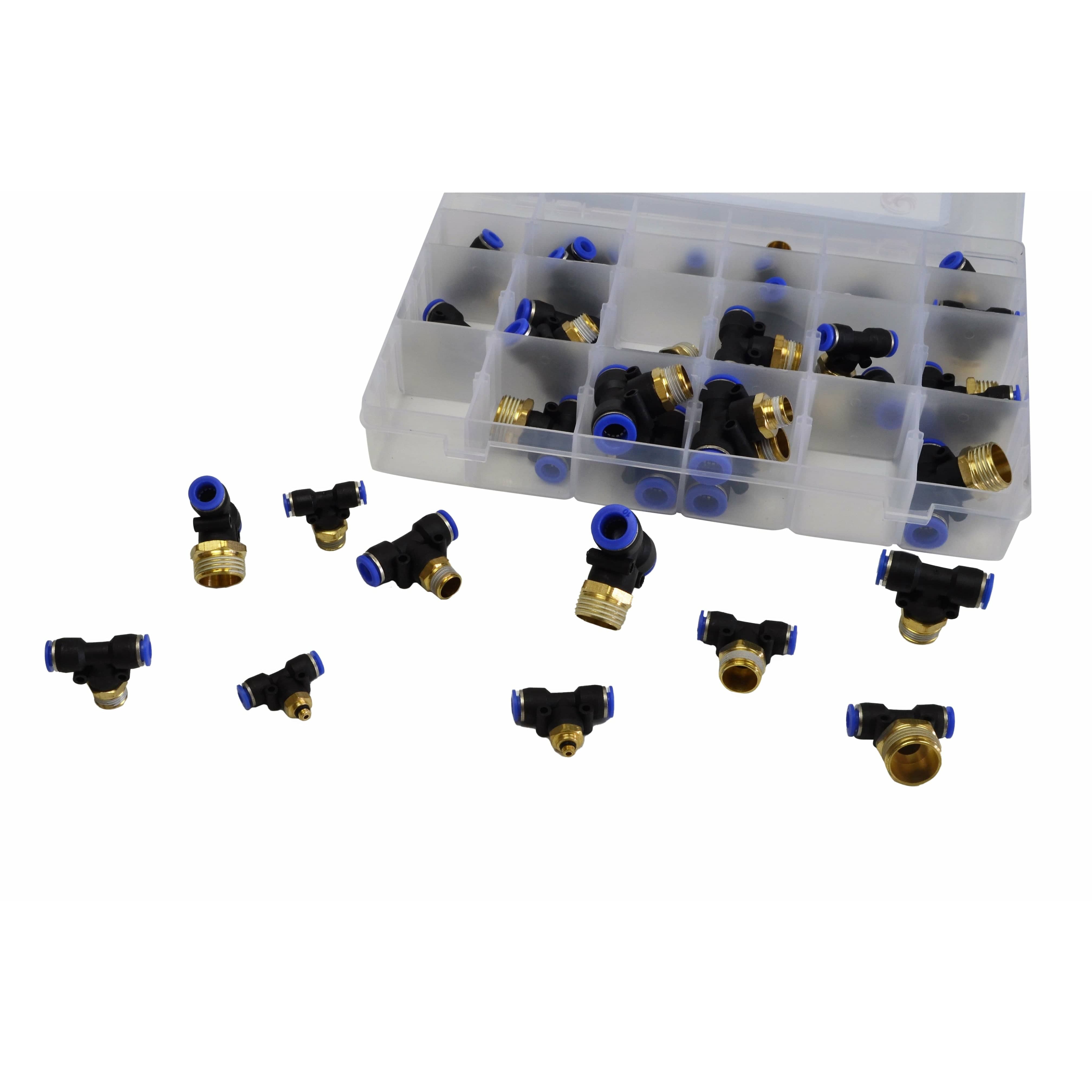 Twin Eagle Imports Grab Kits 40 pc PB series T Pc Push in Grab Kit Assortment