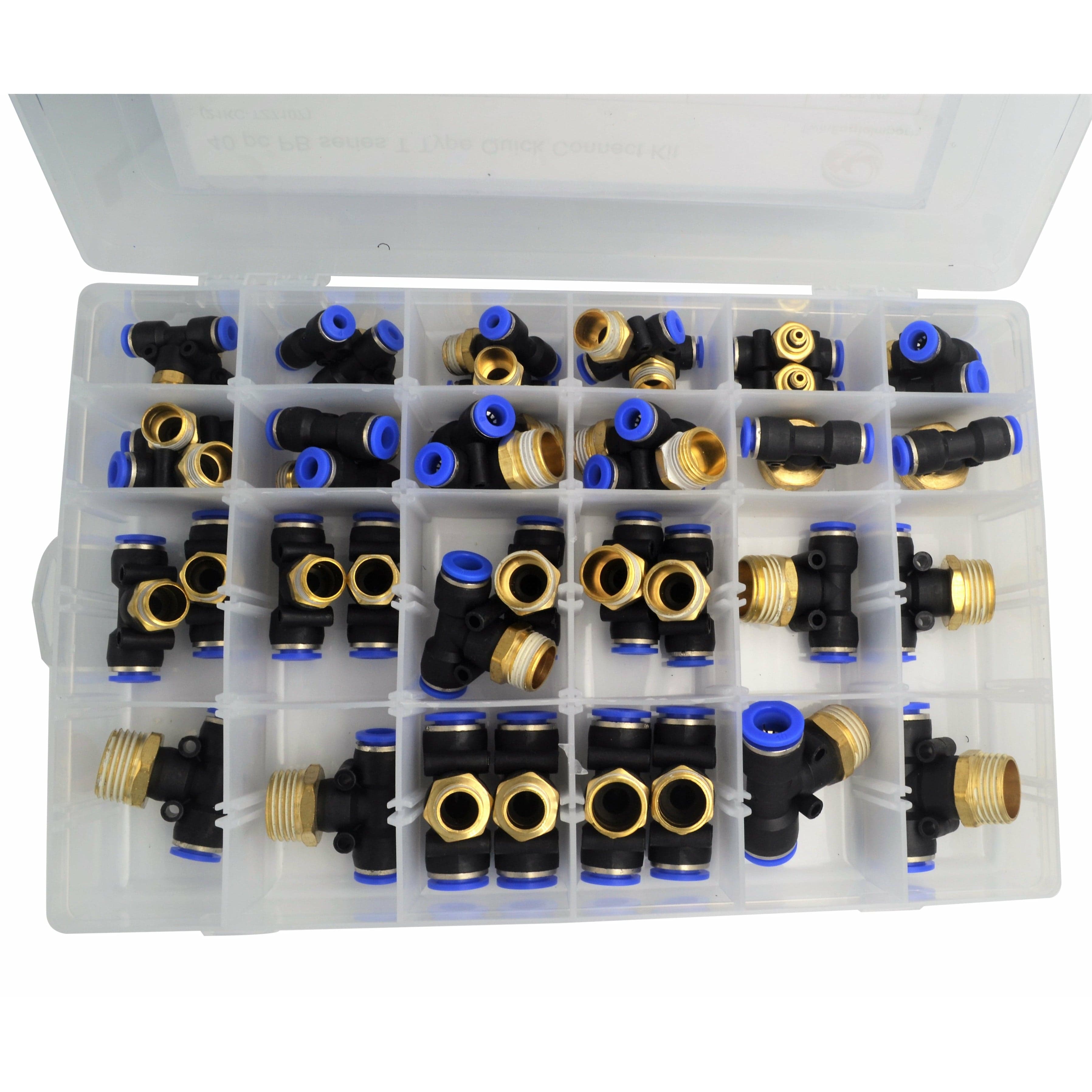 Twin Eagle Imports Grab Kits 40 pc PB series T Pc Push in Grab Kit Assortment