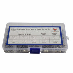Twin Eagle Imports Grab Kits 410pc Stainless Steel Metric Grub Screws Grab Kit