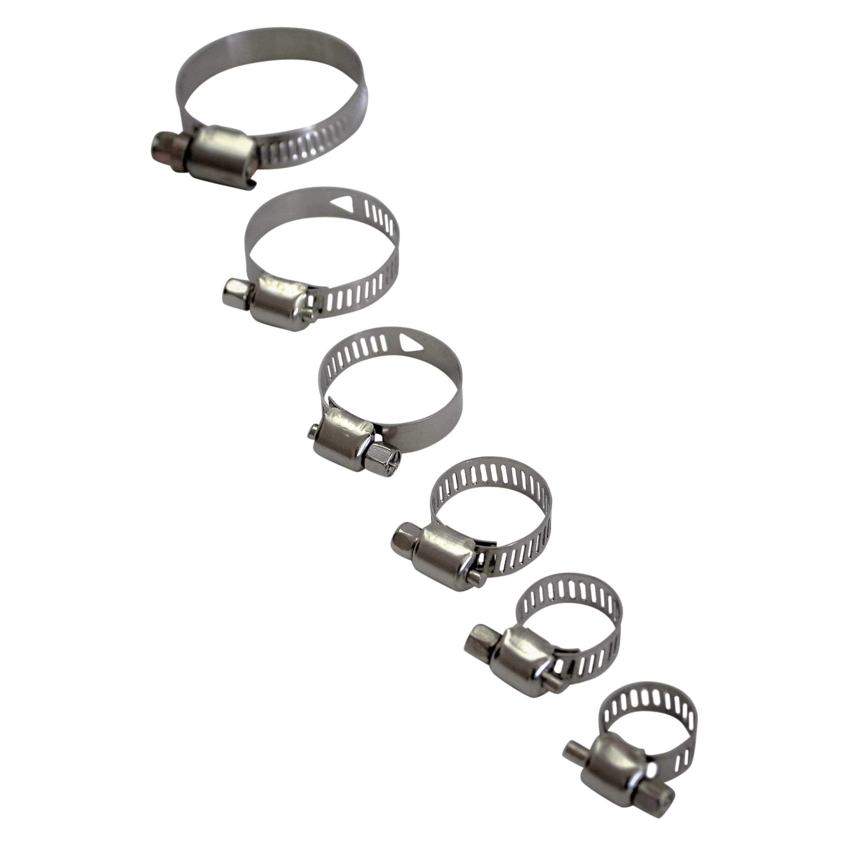 Twin Eagle Imports Grab Kits 50pc Metric Stainless Steel Hose Clamp Grab Kit