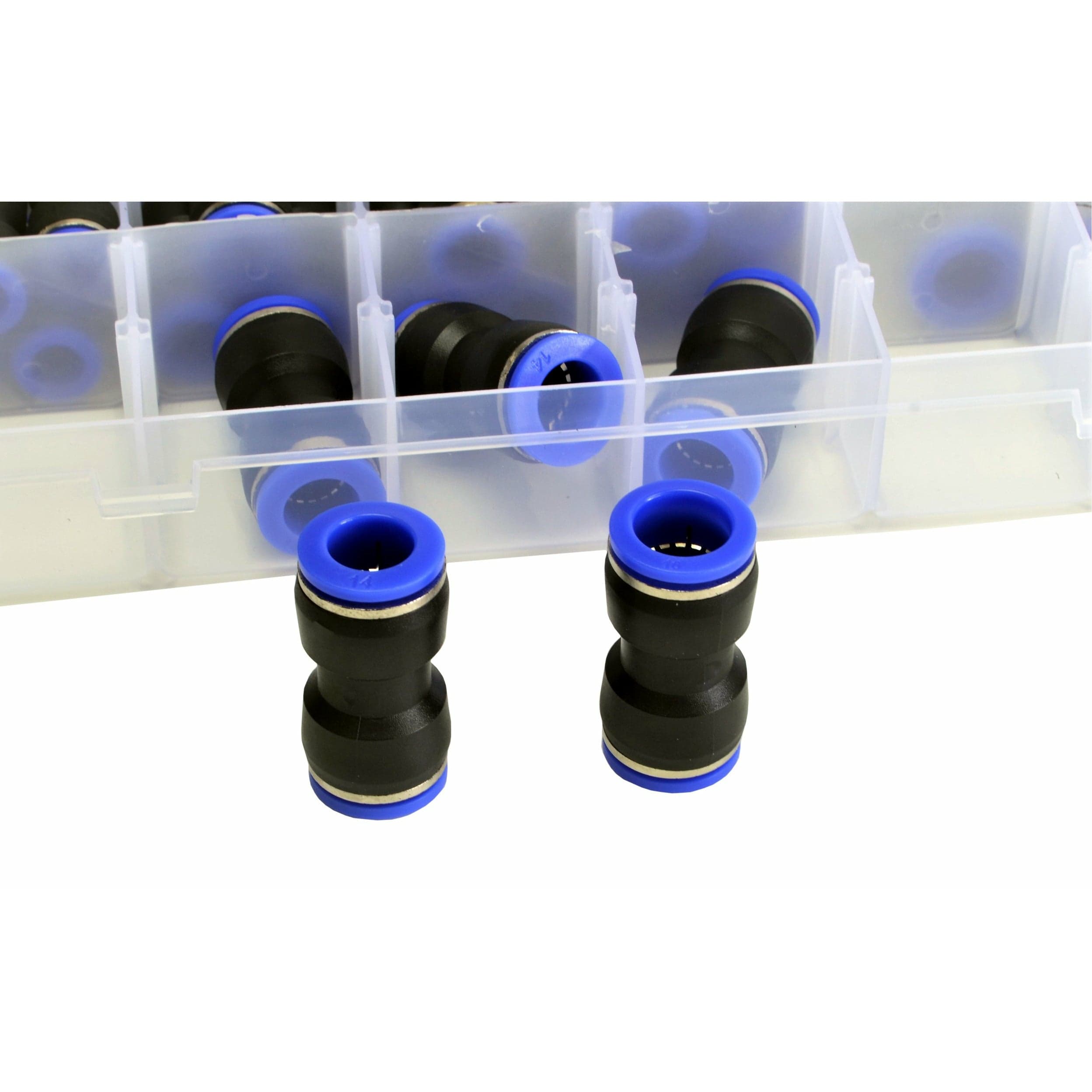 Twin Eagle Imports Grab Kits 58 pc Pushfit air joiner Metric Quick Connect Grab Kit Assortment