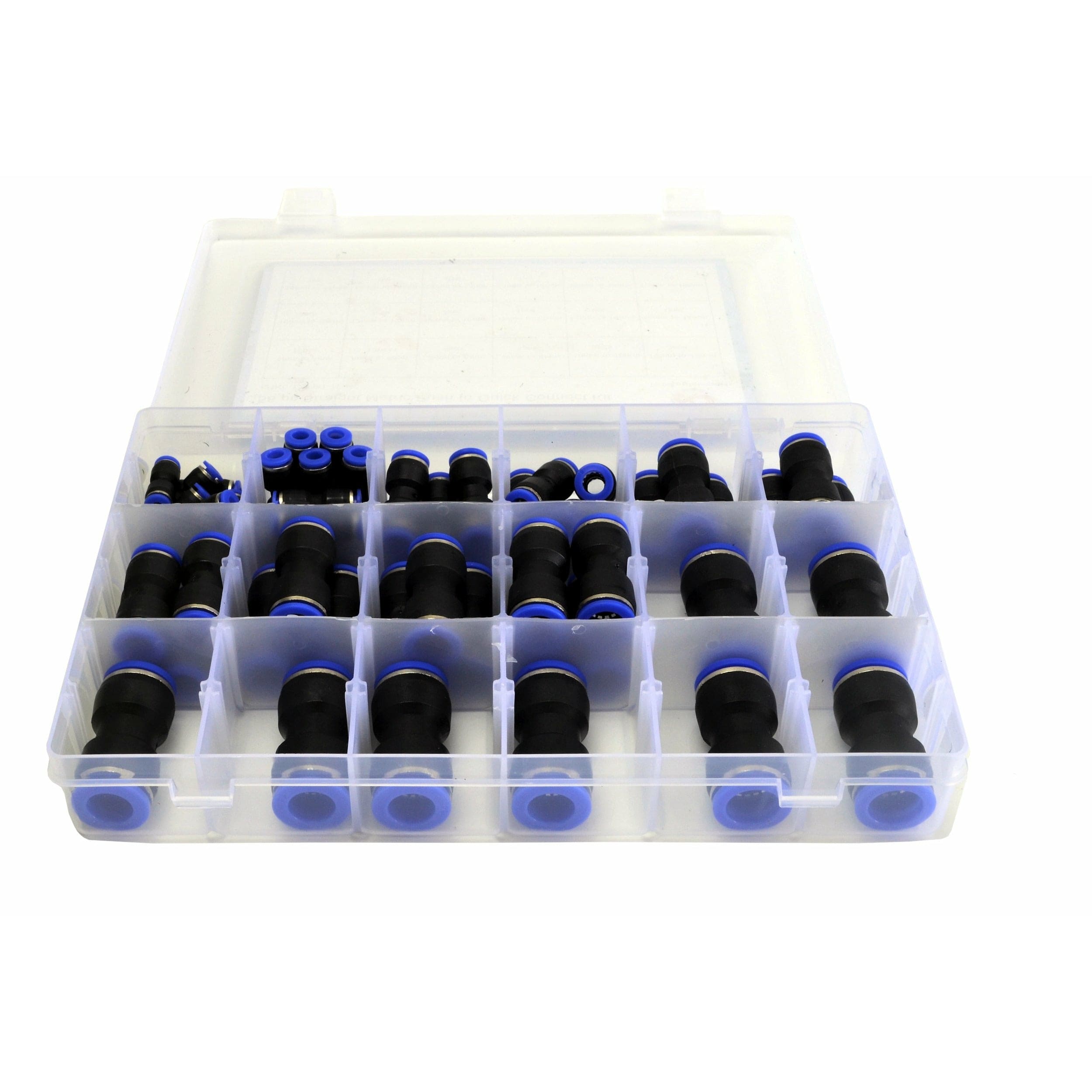 Twin Eagle Imports Grab Kits 58 pc Pushfit air joiner Metric Quick Connect Grab Kit Assortment