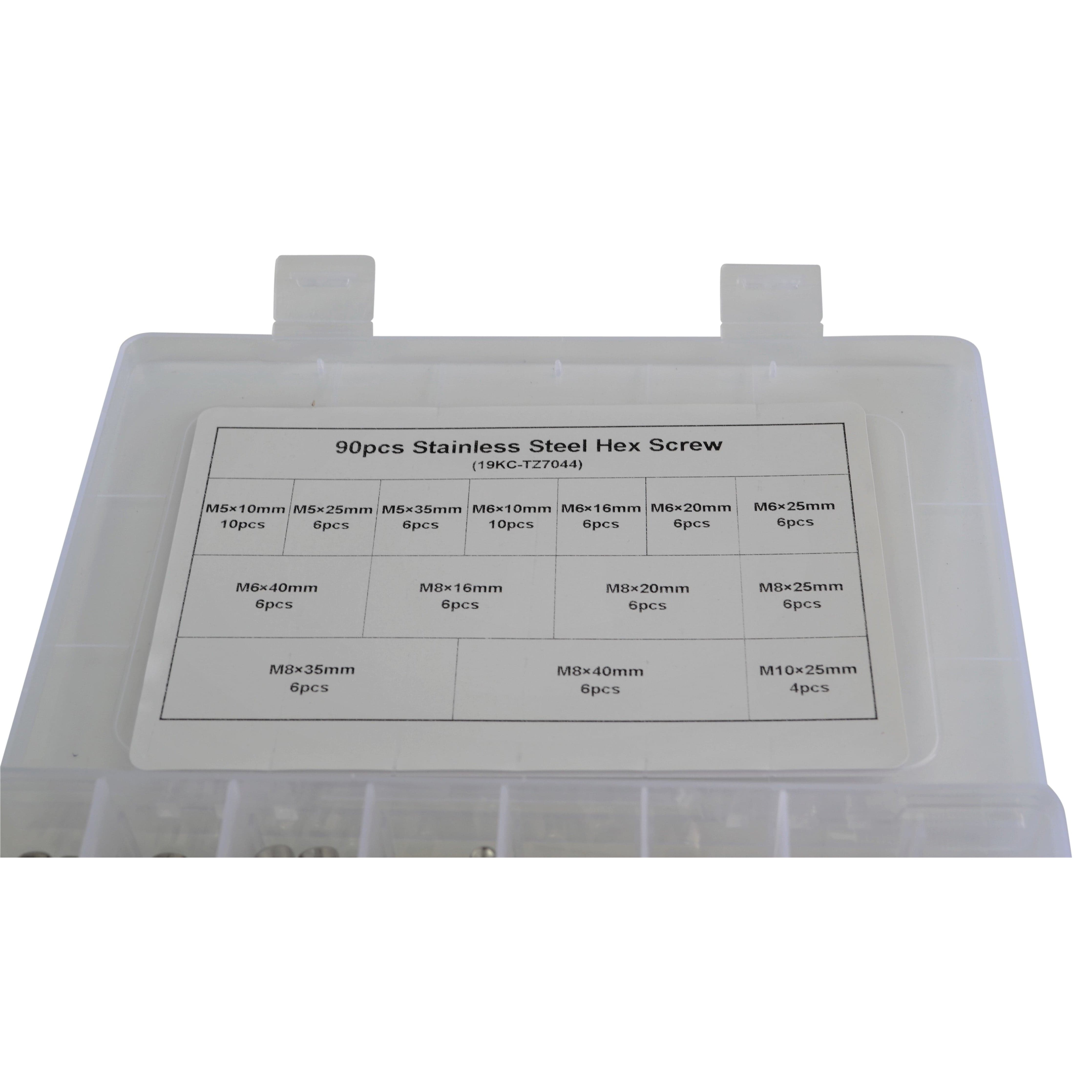 Twin Eagle Imports Grab Kits 90pc Stainless Steel Cap Screw Bolt Assortment  Grab Kit