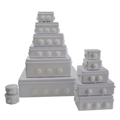 Twin Eagle Imports Junction Box 100x100x70 mm ABS Plastic IP65 Waterproof Junction Box