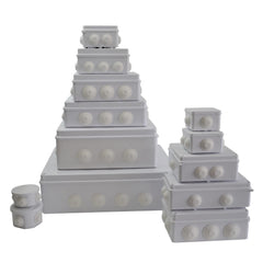 Twin Eagle Imports Junction Box 85x85x50 mm ABS Plastic IP55 Waterproof Junction Box