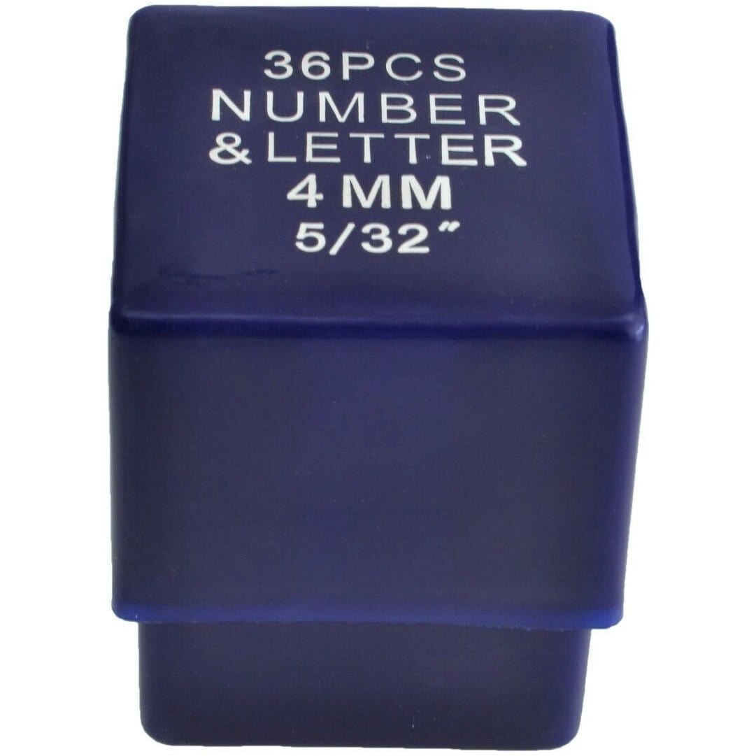 Twin Eagle Imports Letter and Number Stamp Punches 4mm Letter and Number Stamp Punch 36 Piece