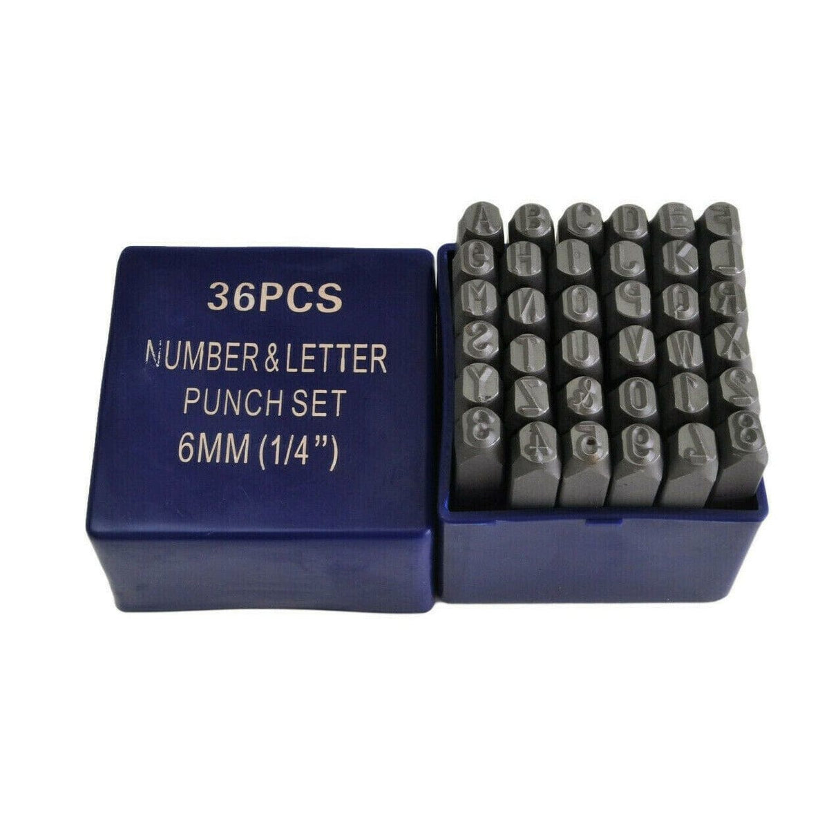 Twin Eagle Imports Letter and Number Stamp Punches 6mm Letter and Number Stamp Punch 36 Piece
