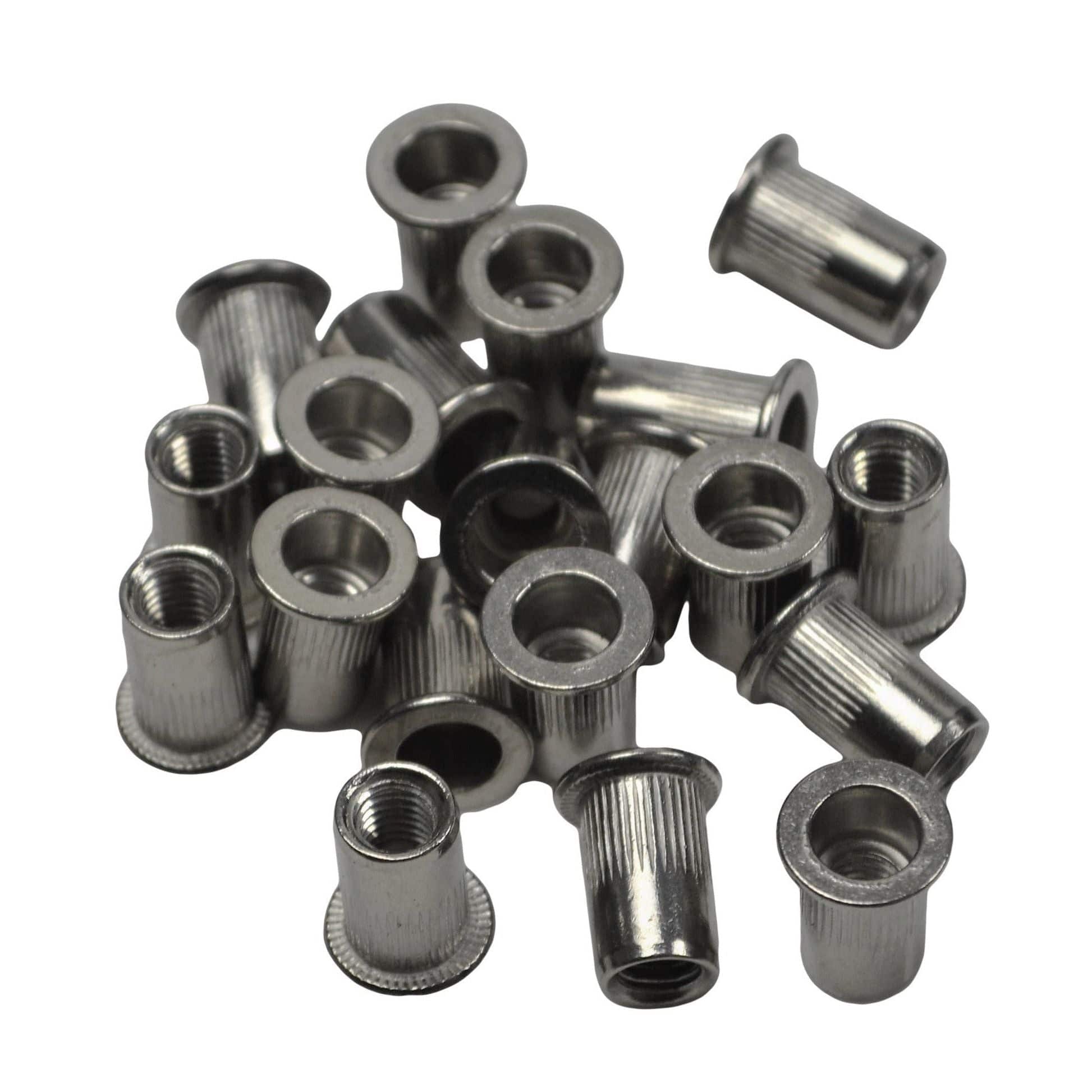 Twin Eagle Imports Nutserts 50 / M6 304 Stainless Steel Coarse Metric Nutsert Rivnuts M3 M4 M5 M6 M8 M10