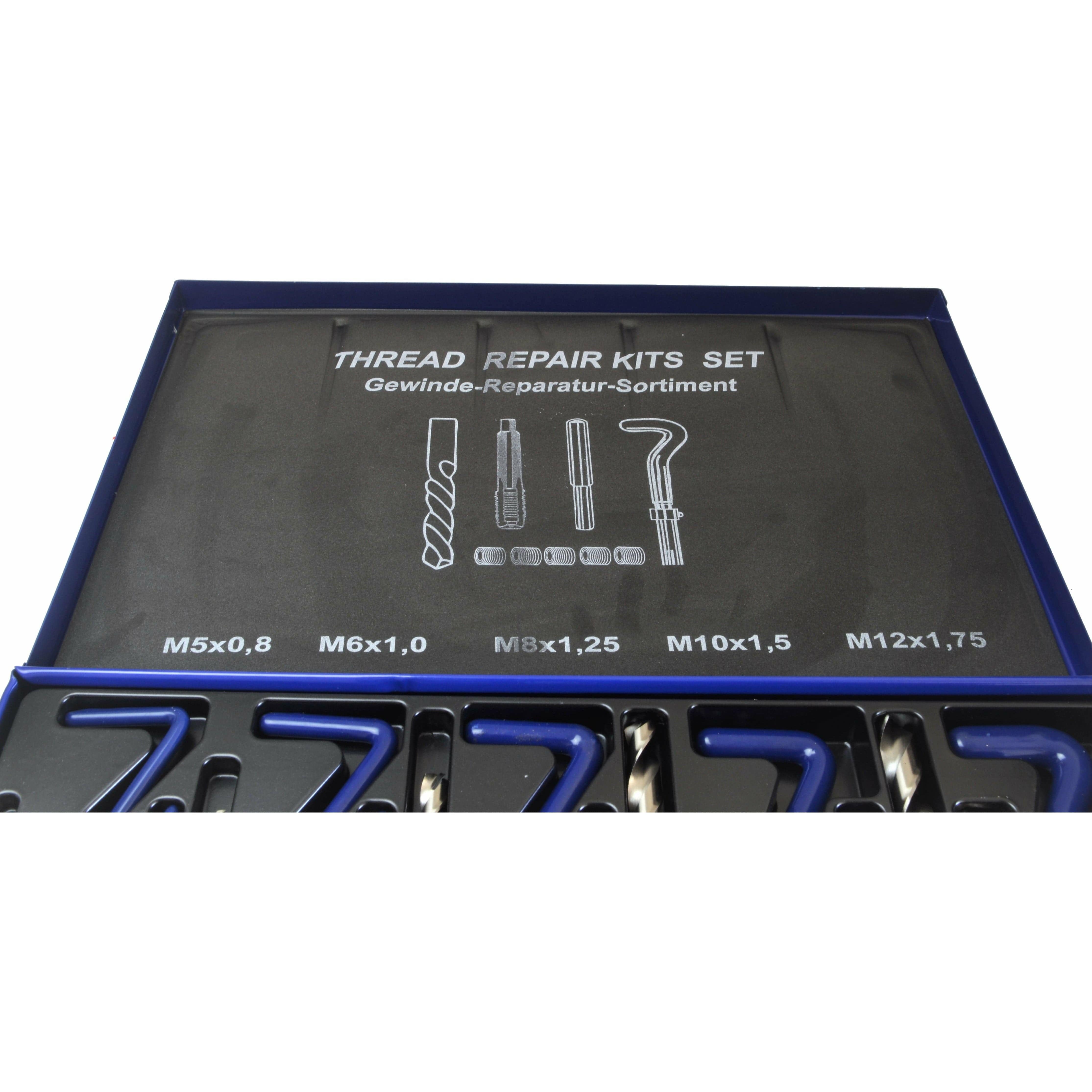 Twin Eagle Imports Thread Repair Master Metric Helicoil Thread Repair Kit M5 up to M12
