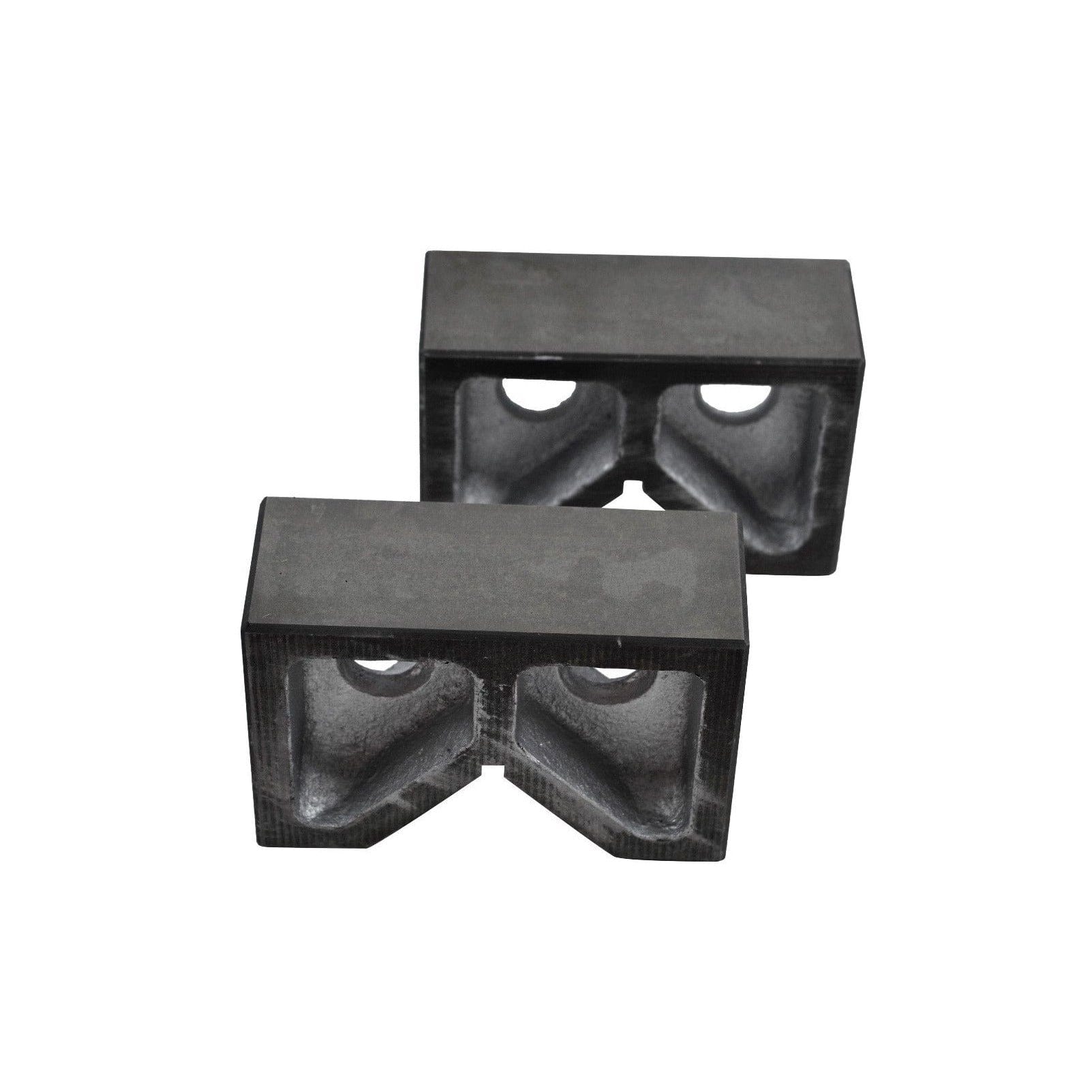 Twin Eagle Imports V Block Premium 4" Cast Iron V Block Set for Precision Milling