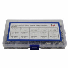 Twin Eagle Imports Washer Grab kit 460pc Metric Stainless Steel Washers Grab Kit Assortment