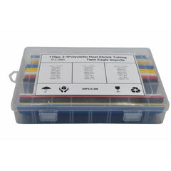 Twin Eagle Imports Wire Terminals & Connectors 30pc 2:1 Metric Polyolefin Large Heat Shrink Tubing Grab Kit Assortment